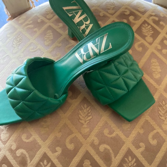 Beautiful green sandals